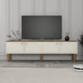 Bohem TV Ünitesi | Modern TV Sehpası | Ahşap Ayaklı Televizyon Ünitesi Bohem TV ünitesi modeli, modern TV sehpası arayanlar için estetik ve fonksiyonelliği bir arada sunar. Açık renk gövdesi, yuvarlak desenli kapakları ve doğal ahşap ayaklarıyla bohem dekorasyon, modern salon dekorasyonu ve minimalist ev dekorasyonu için mükemmel bir tercihtir. Geniş iç hacimli kapaklı bölmeleri sayesinde televizyon ünitesi, TV dolabı ve medya ünitesi olarak kullanıma uygundur. Salon TV ünitesi, oturma odası TV sehpası ve modern televizyon altlığı olarak tercih edilen bu model; dayanıklı malzemesi, sağlam ayak yapısı ve şık tasarımıyla uzun ömürlü kullanım sunar. Kablo gizleme alanı sayesinde düzenli bir görünüm sağlar. LED TV, Smart TV ve büyük ekran televizyonlarla uyumludur. Bohem tarz TV ünitesi, ahşap ayaklı TV sehpası, kapaklı TV dolabı, modern TV ünitesi modelleri, salon TV ünitesi fiyatları, dekoratif TV sehpası ve minimal TV ünitesi aramalarında öne çıkacak şekilde tasarlanmıştır.