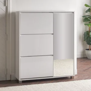 Avena Aynalı Ayakkabılık, modern tasarımı ve işlevsel yapısıyla antre ve koridorlar için estetik bir depolama çözümü sunar. Minimal çizgilere sahip gövdesi ve tam boy ayna detayı, bulunduğu alanı daha ferah ve geniş gösterirken, düzenli bir görünüm sağlar. Geniş iç hacmi sayesinde günlük ayakkabılarınızı rahatlıkla saklamanıza olanak tanır. Aynalı ayakkabılık formu sayesinde hem depolama hem de kullanım kolaylığı sunarak antre mobilyaları arasında öne çıkar. Modern ev dekorasyonuna uyum sağlayan sade rengi, farklı iç mekân stilleriyle kolayca kombinlenebilir. Dayanıklı malzeme yapısı ve kaliteli işçiliğiyle uzun ömürlü kullanım sunan Avena, hem şıklığı hem de fonksiyonelliği bir arada arayanlar için ideal bir tercihtir. Ev, ofis ve giriş alanlarında düzenli, modern ve şık bir atmosfer oluşturur.